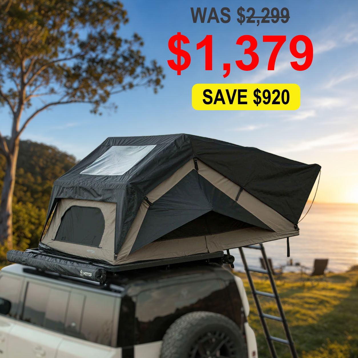 MOTOP MIZAR Series MS-1.9 - 1900mm Roof Top Tent
