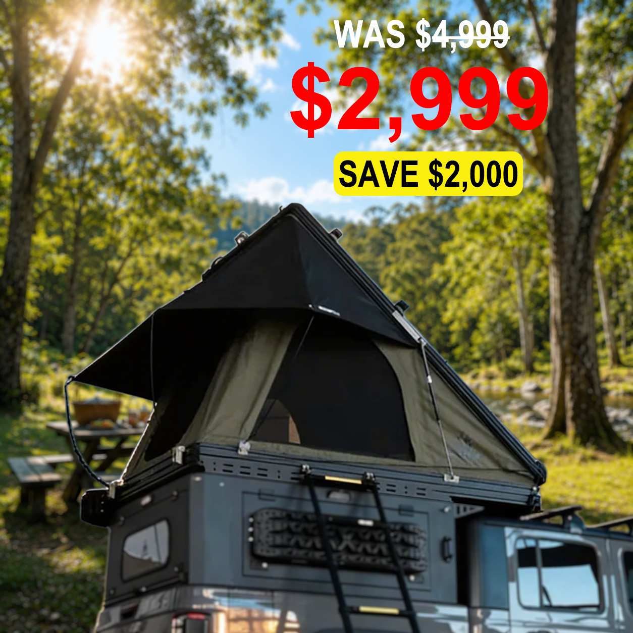 MOTOP MT MAX Hard Shell Roof Top Tent