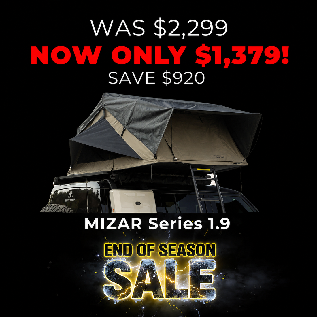 MIZAR Series MS-1.9 - 1900mm Roof Top Tent