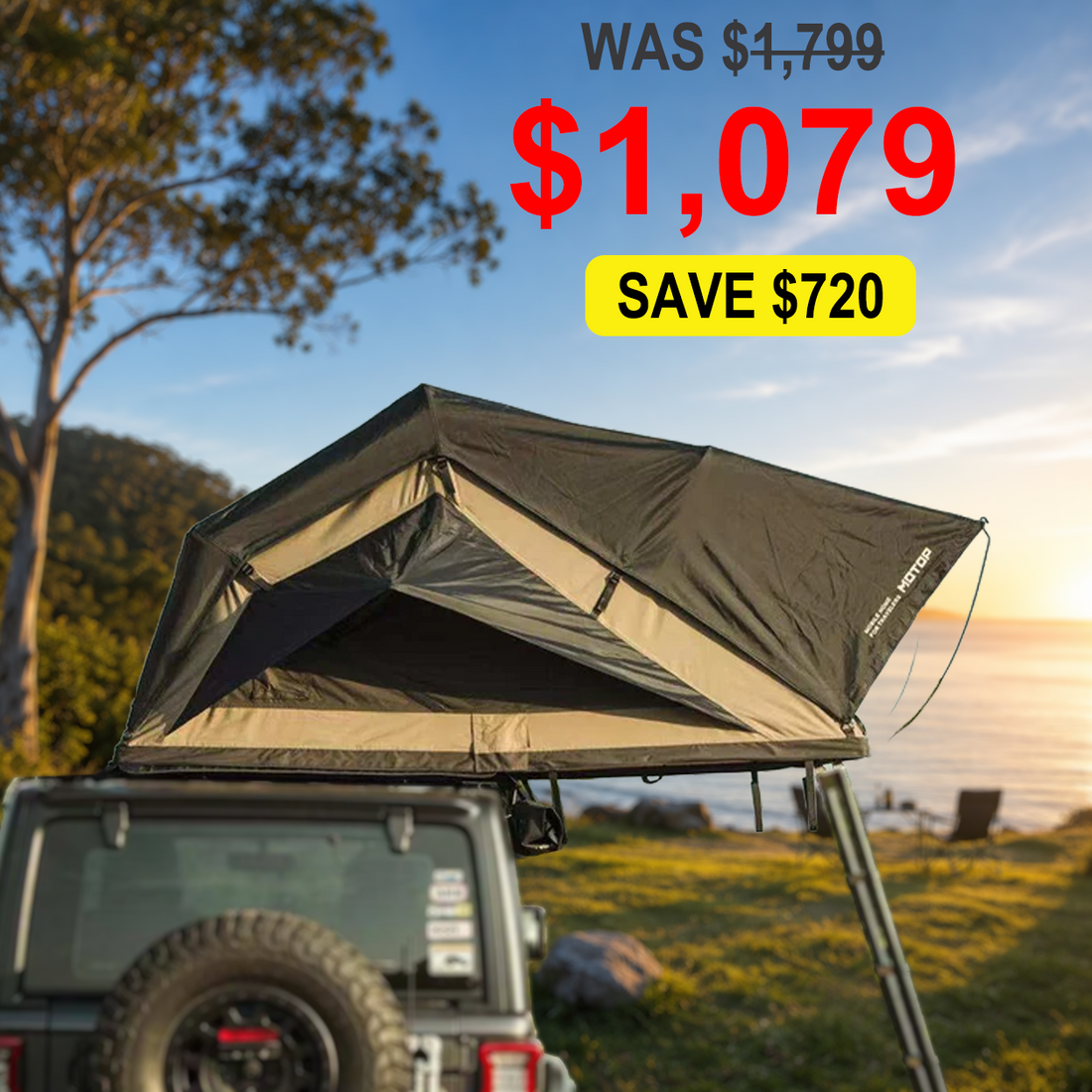 MOTOP MIZAR Series MS-1.6 - 1600mm Roof Top Tent