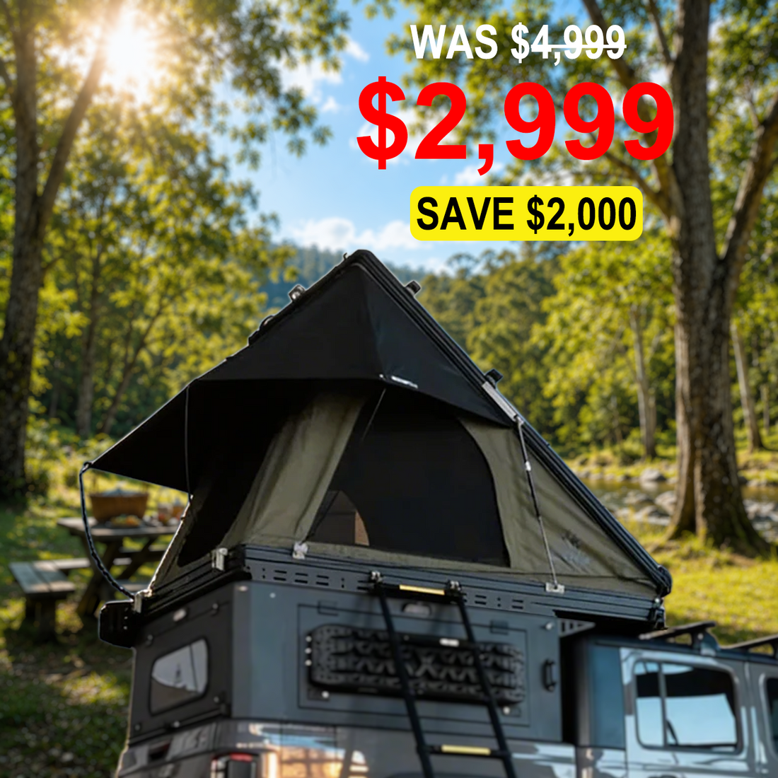 MOTOP MT MAX Hard Shell Roof Top Tent